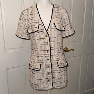 NEW! Veronica Beard Tweed Dress Celeste Jacket 4